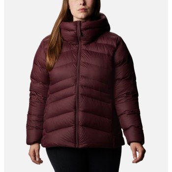 Columbia Autumn Park Down Hooded Plus Size, Chamarras Vino Para Mujer | 684590-GBD